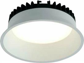 Intec Στρογγυλό Μεταλλικό Πλαίσιο για Σποτ με Ενσωματωμένο LED και Φυσικό Λευκό Φως σε Λευκό χρώμα 12x INC-XANTO-M-R120