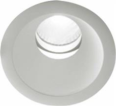 Intec Στρογγυλό Μεταλλικό Πλαίσιο για Σποτ με Ενσωματωμένο LED και Φυσικό Λευκό Φως σε Λευκό χρώμα 16.8x16.8cm INC-ELITE-1X45M