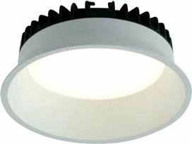 Intec Στρογγυλό Μεταλλικό Πλαίσιο για Σποτ με Ενσωματωμένο LED και Ψυχρό Λευκό Φως σε Λευκό χρώμα 22x INC-XANTO-F-R220