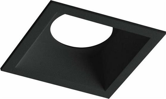 Intec Τετράγωνο Μεταλλικό Πλαίσιο για Σποτ GU10 σε Μαύρο χρώμα 10x10cm INC-AYRIS-Q NER