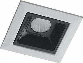 Intec Τετράγωνο Μεταλλικό Πλαίσιο για Σποτ με Ενσωματωμένο LED και Φυσικό Λευκό Φως σε Λευκό χρώμα 4.5x4.5cm INC-SINKRO-2M