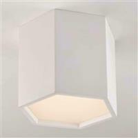 Intec Vortex Μοντέρνα Γύψινη Πλαφονιέρα Οροφής με Ενσωματωμένο LED σε Λευκό χρώμα 20cm LED-VORTEX-PL1