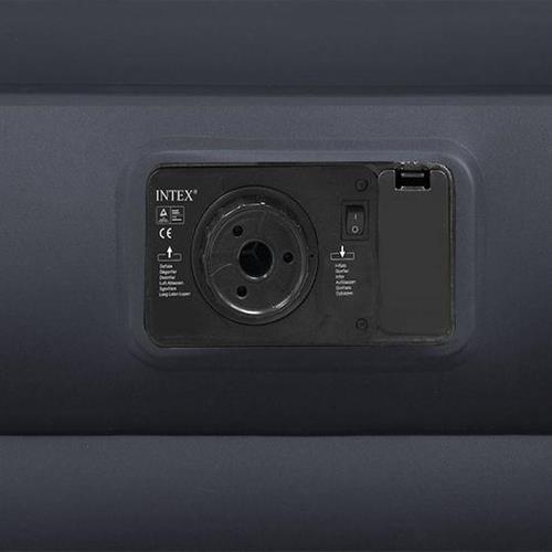 Intex Φουσκωτό Στρώμα Ύπνου Διπλό με Ενσωματωμένη Ηλεκτρική Αντλία Pillow Rest Raised 203x152x42cm 64124
