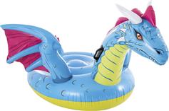 Intex Dragon Παιδικό Φουσκωτό Ride On Θαλάσσης με Χειρολαβές Μπλε 201cm