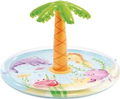 Intex Palm Tree Spray Παιδική Στρογγυλή Πισίνα PVC 166lt Φουσκωτή 56433