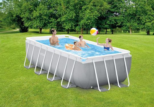 Intex Παραλληλόγραμμη Πισίνα με Σκελετό Prism Set 400x200x100cm 26788