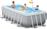 Intex Παραλληλόγραμμη Πισίνα με Σκελετό Prism Set 400x200x100cm 26788