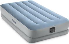Intex Prestige Mid-Rise Φουσκωτό Στρώμα Ύπνου Μονό με Ενσωματωμένη Ηλεκτρική Αντλία 191x99x36cm 64157