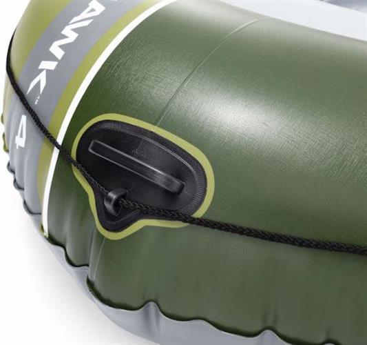 Intex Seahawk 4 Φουσκωτή Βάρκα για 4 Άτομα Πράσινη με 2 Κουπιά & Τρόμπα 66334