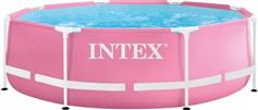 Intex Στρογγυλή Πισίνα PVC Φουσκωτή 244x76cm Ροζ 28290