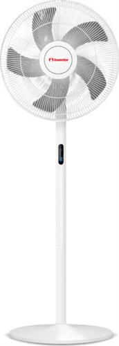 Inventor FN40-INV Ανεμιστήρας Ορθοστάτης 48W Διαμέτρου 40cm με Τηλεχειριστήριο Λευκός