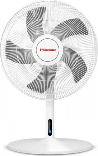 Inventor FN40-INV Ανεμιστήρας Ορθοστάτης 48W Διαμέτρου 40cm με Τηλεχειριστήριο Λευκός
