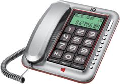 IQ DT-890CID Ενσύρματο Τηλέφωνο Γραφείου Ασημί