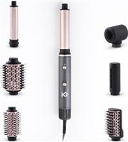 IQ HD-1279 Airstyler 7 σε 1 Κεραμική Ηλεκτρική Βούρτσα με Αέρα για Ίσιωμα και Μπούκλες 1300W