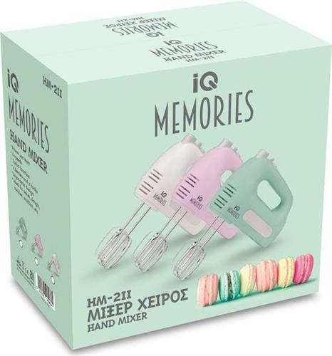 IQ HM-211 Memories Μίξερ Χειρός 400W Μέντα