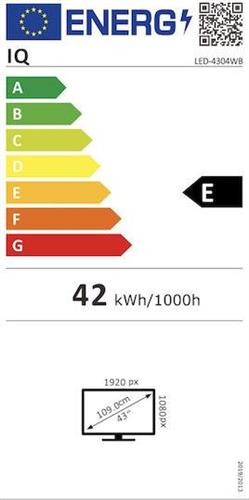 IQ LED-4304WB Smart Τηλεόραση 43