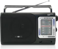 IQ PR-141 Φορητό Ραδιόφωνο Ρεύματος-Μπαταρίας Μαύρο