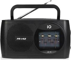 IQ PR-142 Φορητό Ραδιόφωνο Ρεύματος-Μπαταρίας Μαύρο