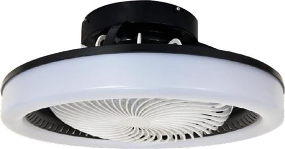 it-Lighting Eidin Ανεμιστήρας Οροφής 48cm με Φως και Τηλεχειριστήριο Μαύρος 101000820