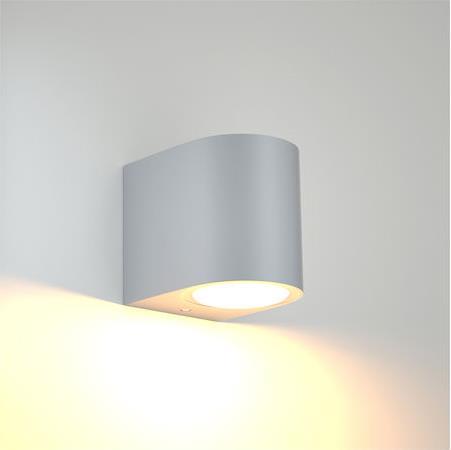it-Lighting Επιτοίχιο Σποτ Εξωτερικού Χώρου GU10 Γκρι 80200234