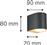 it-Lighting Επιτοίχιο Σποτ Εξωτερικού Χώρου GU10 Γκρι 80200234