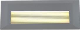 it-Lighting Mono Στεγανή Επιτοίχια Πλαφονιέρα Εξωτερικού Χώρου με Ενσωματωμένο LED Γκρι 80201730