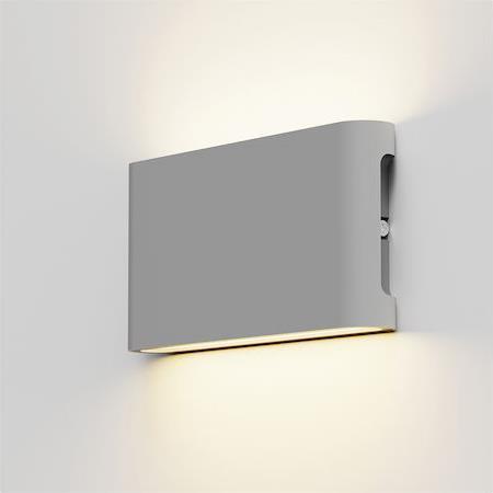 it-Lighting Niskey Επιτοίχιο Εξωτερικό Φωτιστικό με Ενσωματωμένο LED σε Γκρι Χρώμα 80204140