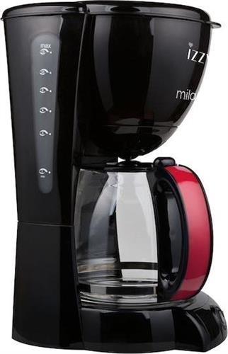 Izzy 6616S Milano Καφετιέρα Φίλτρου 1000W Μαύρη