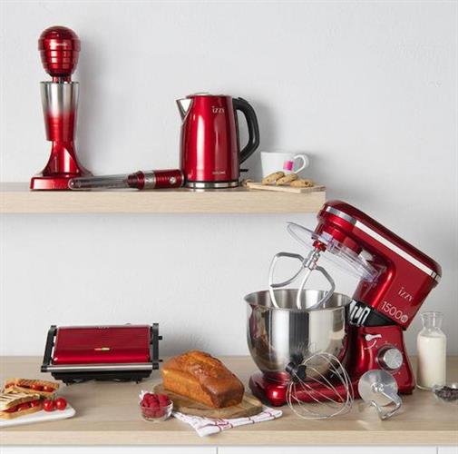 Izzy Caffeccino Φραπεδιέρα Επιτραπέζια 120W με 2 Ταχύτητες Spicy Red