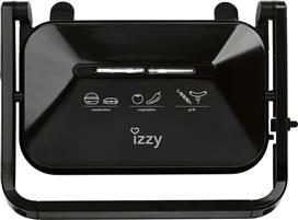 Izzy IZ-2013 Τοστιέρα για 2 Τοστ 1300W Μαύρη