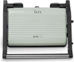 Izzy IZ-2025 Vintage Panini Τοστιέρα για 2 Τοστ 1000W Πράσινη