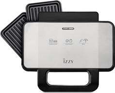 Izzy IZ-2036 XL Τοστιέρα-Γκριλιέρα για 2 Τοστ 1000W Inox