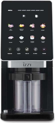 Izzy IZ-2045 Italian Gelato Παγωτομηχανή 3x650ml Μαύρη