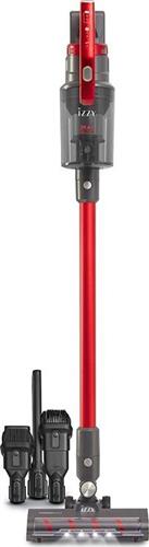 Izzy IZ-4008 Επαναφορτιζόμενη Σκούπα Stick & Χειρός 29.6V Κόκκινη