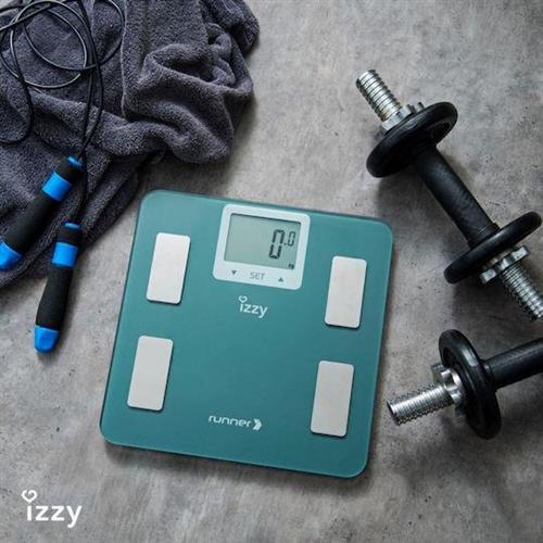 Izzy IΖ-7003 Runner Ψηφιακή Ζυγαριά με Λιπομετρητή σε Γαλάζιο χρώμα