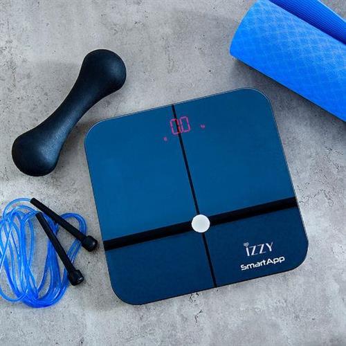Izzy IZ-7005 SmartApp Smart Ζυγαριά με Λιπομετρητή & Bluetooth σε Navy Μπλε χρώμα