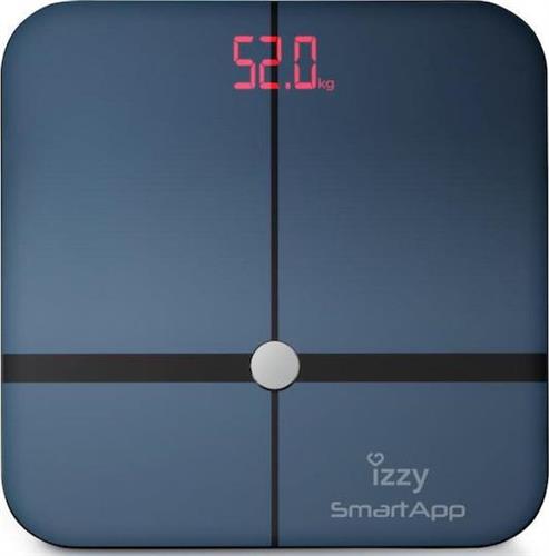 Izzy IZ-7005 SmartApp Smart Ζυγαριά με Λιπομετρητή & Bluetooth σε Navy Μπλε χρώμα