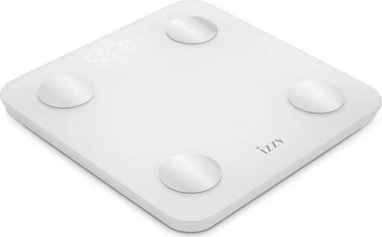 Izzy IZ-7018 Pure Smart Ψηφιακή Ζυγαριά 180kg με Λιπομετρητή & Bluetooth Λευκή