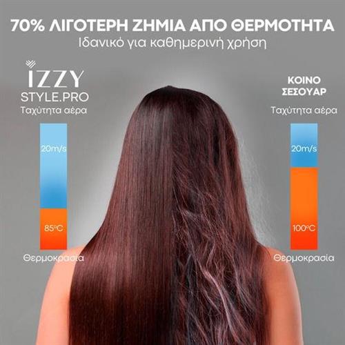 Izzy IZ-7215 Style Pro Πιστολάκι Μαλλιών με Φυσούνα 1600W