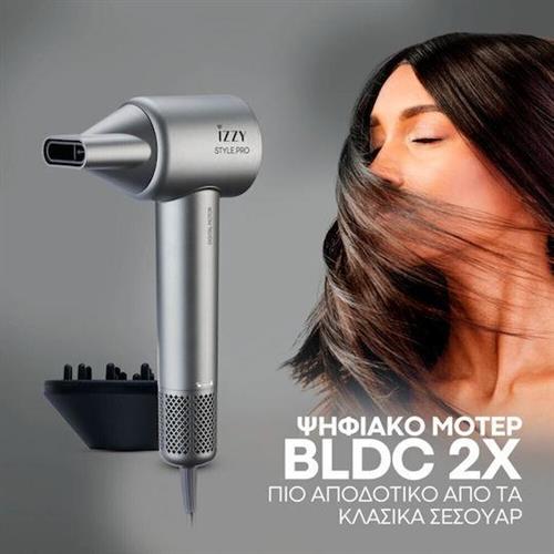 Izzy IZ-7215 Style Pro Πιστολάκι Μαλλιών με Φυσούνα 1600W