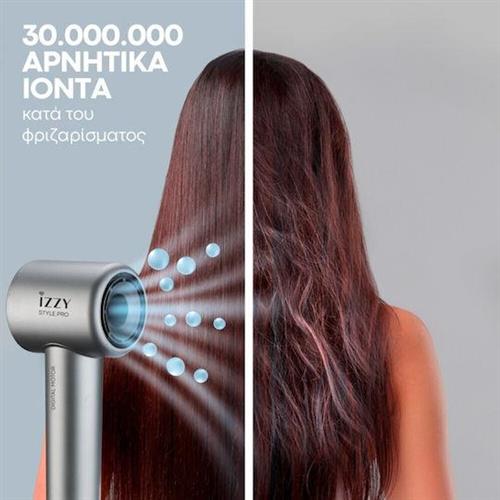 Izzy IZ-7215 Style Pro Πιστολάκι Μαλλιών με Φυσούνα 1600W
