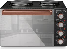 Izzy IZ-8009 Ηλεκτρικό Φουρνάκι 35lt με 2 Εστίες