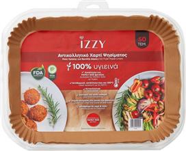 Izzy IZ-8251 Αντικολλητικό Χαρτί μιας Χρήσης για Φριτέζα Αέρος Σετ 50 Τεμαχίων 33x23cm