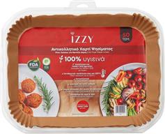 Izzy IZ-8251 Αντικολλητικό Χαρτί μιας Χρήσης για Φριτέζα Αέρος Σετ 50 Τεμαχίων 33x23cm