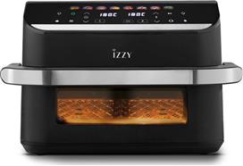 Izzy IZ-8260 Dual XXXL Φριτέζα Αέρος με με Διπλό Αποσπώμενο Κάδο 11lt Μαύρη