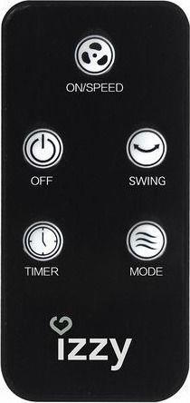 Izzy IZ-9004 Ανεμιστήρας Ορθοστάτης 70W Διαμέτρου 46cm με Τηλεχειριστήριο
