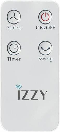 Izzy IZ-9007 Ανεμιστήρας Ορθοστάτης 3 σε 1 70W Διαμέτρου 40cm με Τηλεχειριστήριο