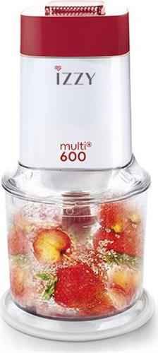 Izzy Multi 600 Πολυκόπτης Multi 600W με Δοχείο 600ml Κόκκινο