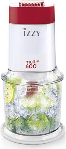Izzy Multi 600 Πολυκόπτης Multi 600W με Δοχείο 600ml Κόκκινο