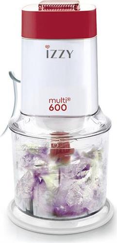 Izzy Multi 600 Πολυκόπτης Multi 600W με Δοχείο 600ml Κόκκινο